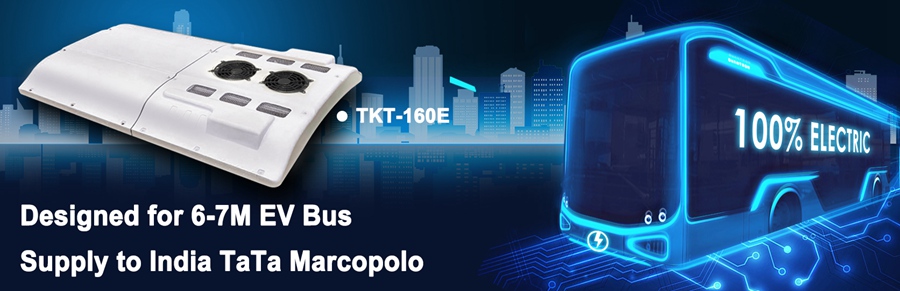 TKT 160E Electric Bus Air Conditioner Bus Length 6M From China